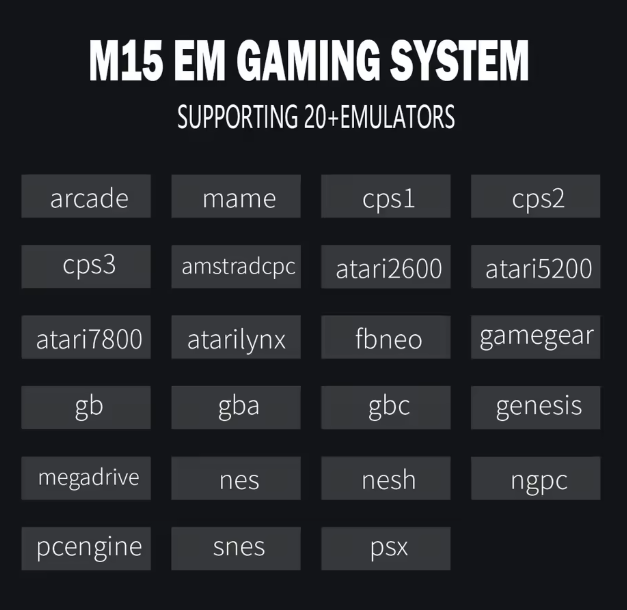 CONSOLE DE JEUX M15 SANS FIL + DE 20000 JEUX INTEGRE – Image 453