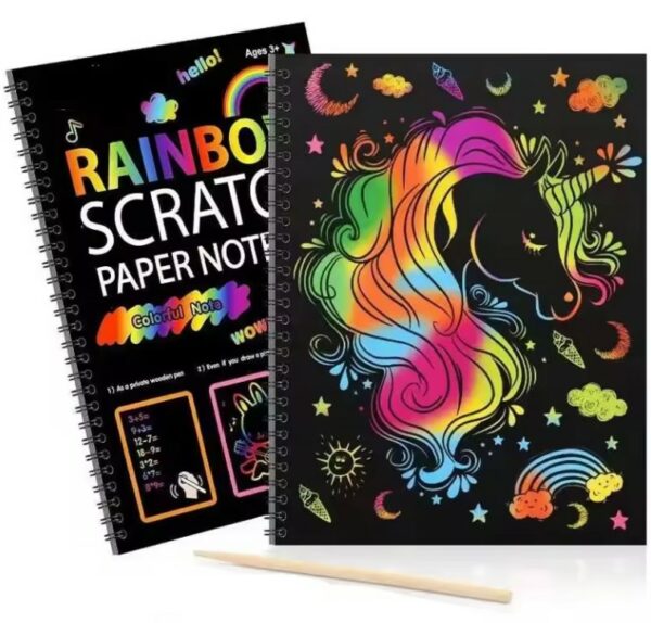CAHIER DESSIN ARC EN CIEL