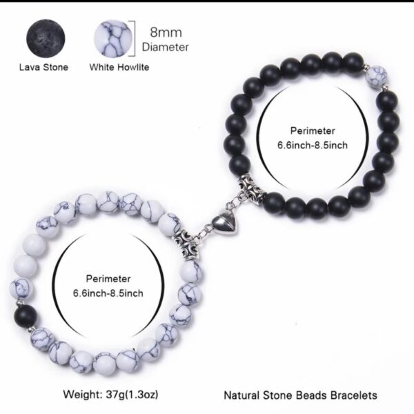 BRACELET COEUR MAGNETIQUE – Image 2