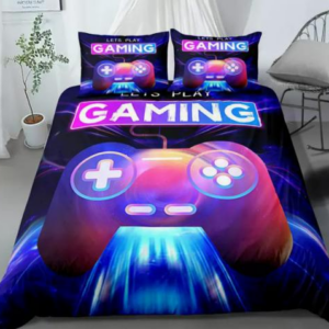 COUVERTURE DE LIT ENFANT GAMERS + 2 TAIES 135 X 200