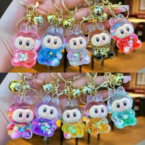 LABUBU PORTE CLES CONFETTIS OU PAILLETTE INTEGRE